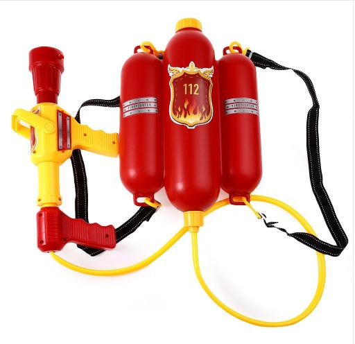 Children's Fire-fighting Plastic Water Gun Toy Pull-out High-pressure Backpack Drifting Creative Jet Water Gun