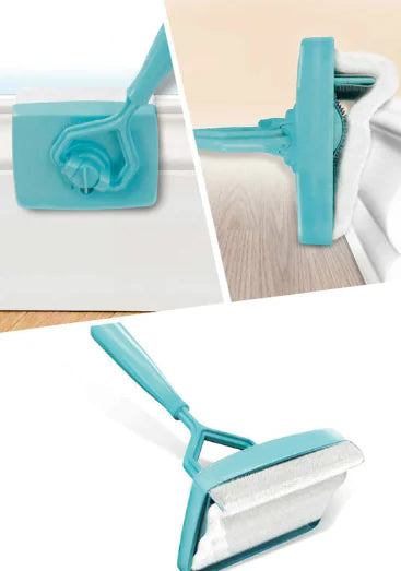 Baseboard Cleaner Tool with Handle 5 Reusable Cleaning Pads